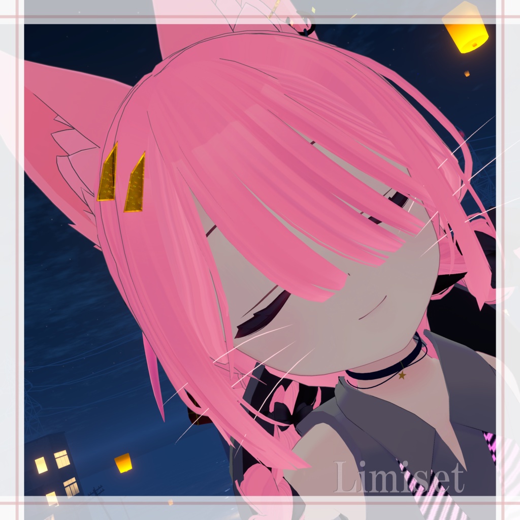 猫ひげっぽい GamingColor【複数アバター対応】【VRChat想定】