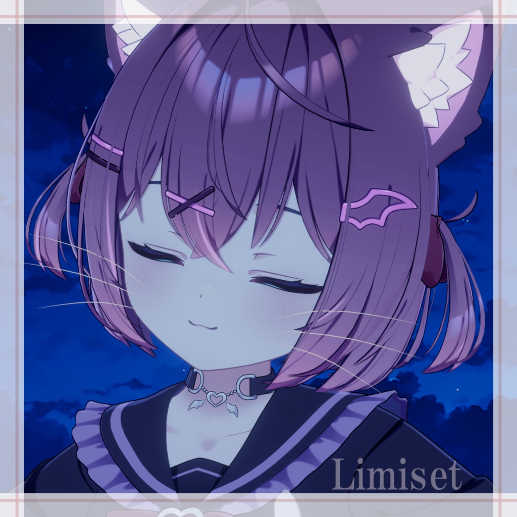 猫ひげっぽい GamingColor【複数アバター対応】【VRChat想定】