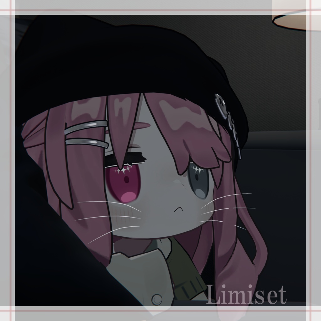 猫ひげっぽい GamingColor【複数アバター対応】【VRChat想定】