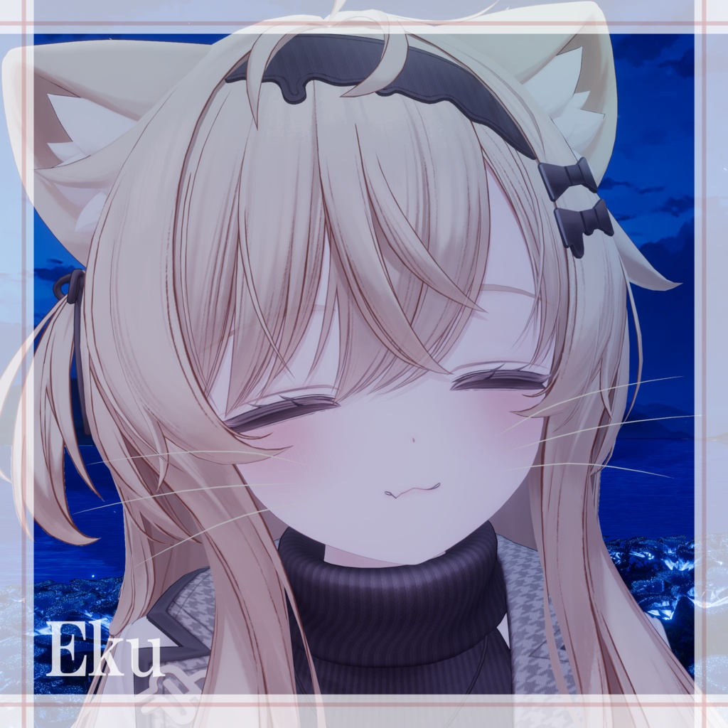 猫ひげっぽい GamingColor【複数アバター対応】【VRChat想定】