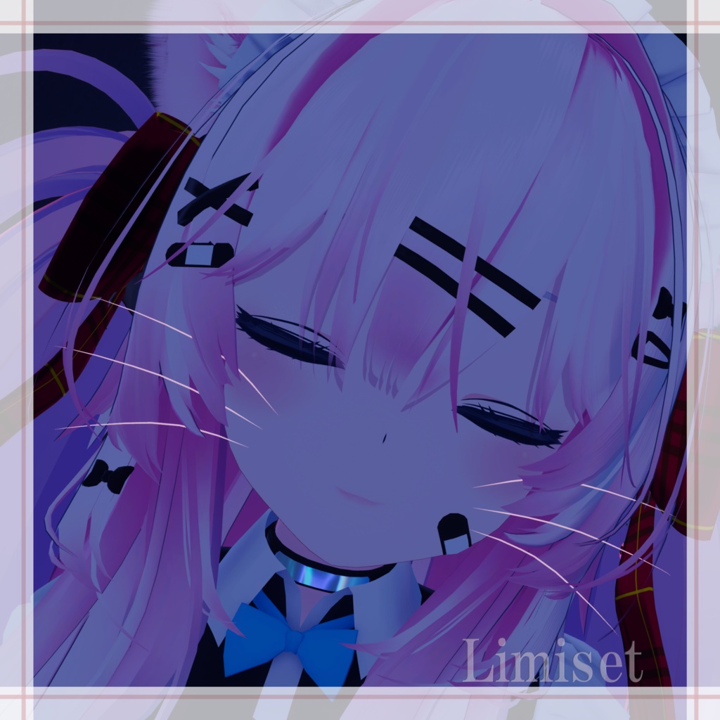 猫ひげっぽい GamingColor【複数アバター対応】【VRChat想定】