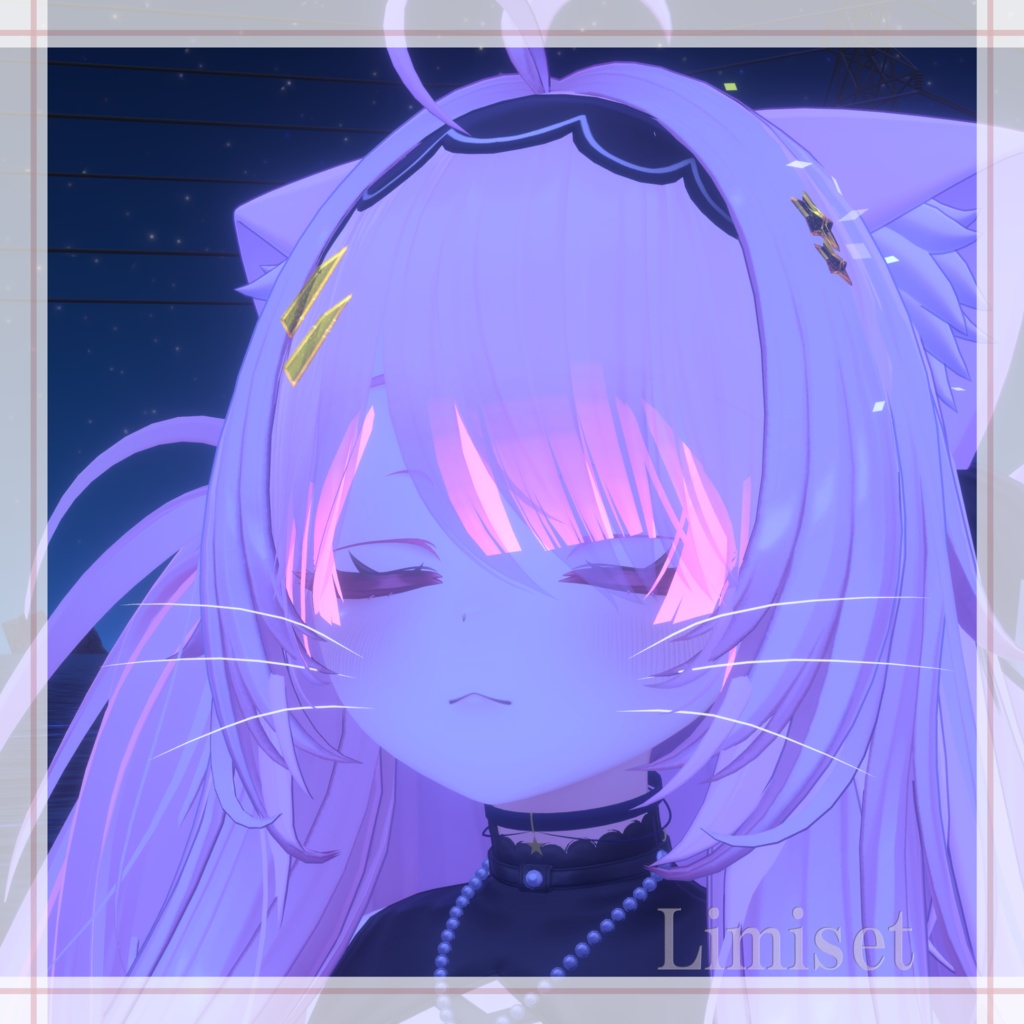 猫ひげっぽい GamingColor【複数アバター対応】【VRChat想定】