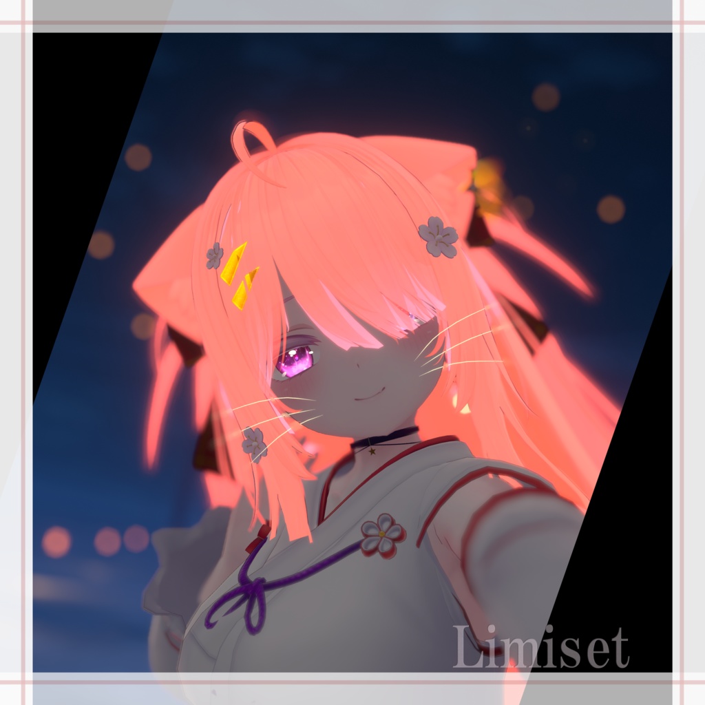 猫ひげっぽい GamingColor【複数アバター対応】【VRChat想定】