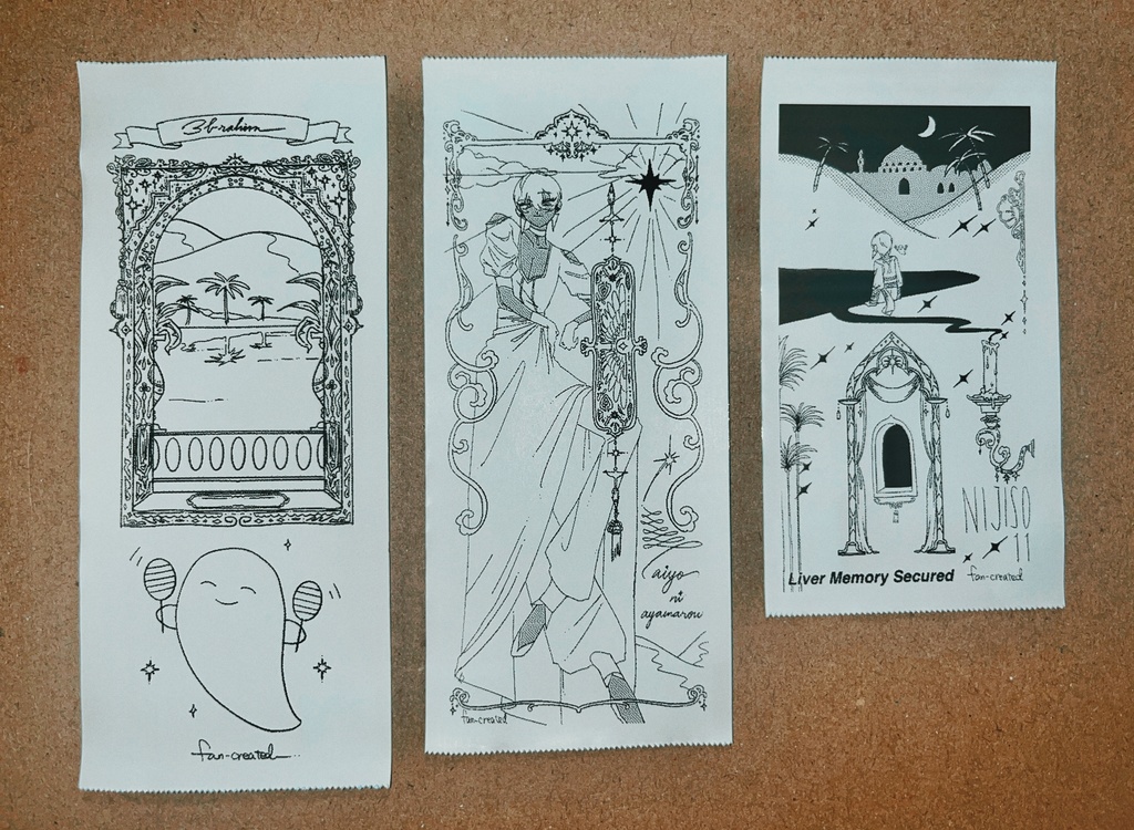 【にじそ11】イブラヒム概念セットA(アクキー3+ステッカー3)