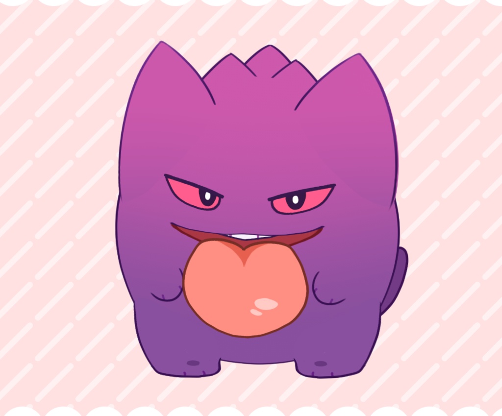( FREE ) - Gengar Vtuber Model ! Pokemon !