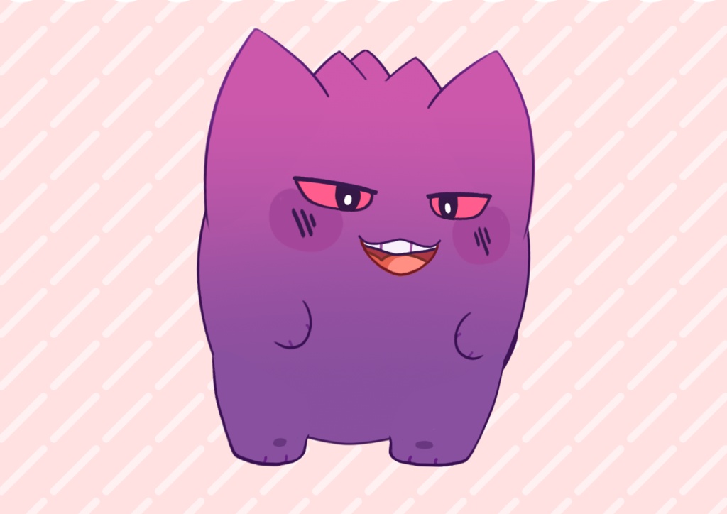 ( FREE ) - Gengar Vtuber Model ! Pokemon !