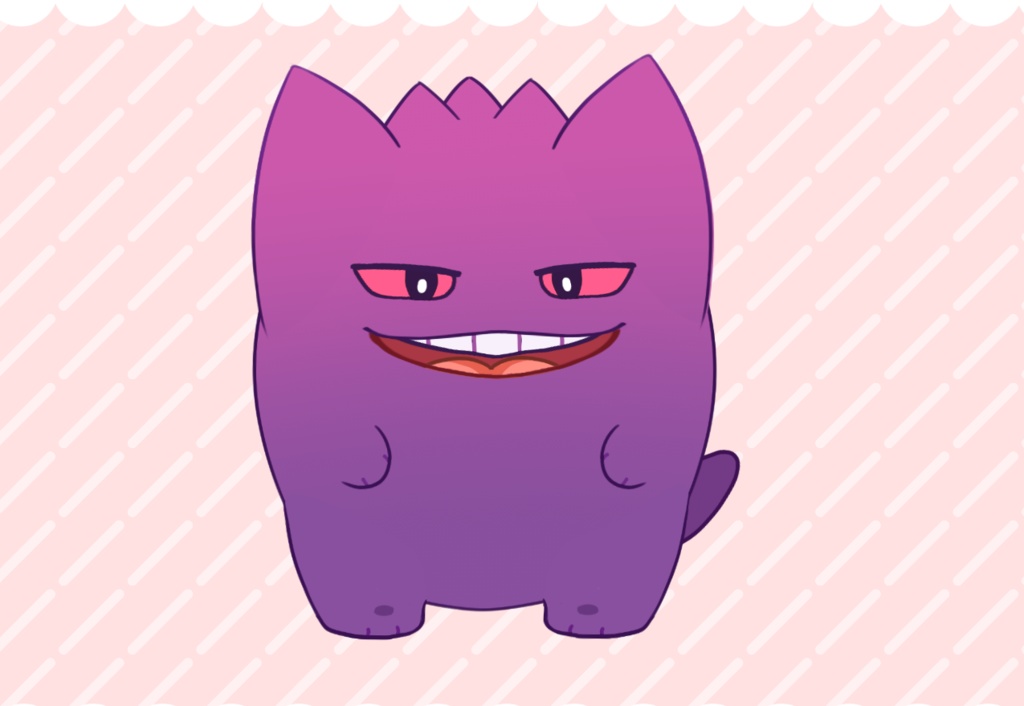 ( FREE ) - Gengar Vtuber Model ! Pokemon !
