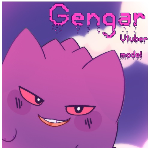 (  FREE ) - Gengar Vtuber Model ! Pokemon !