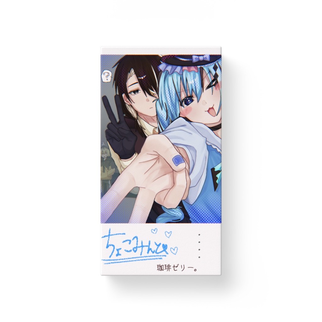 チェキ風イラストモバイルバッテリー