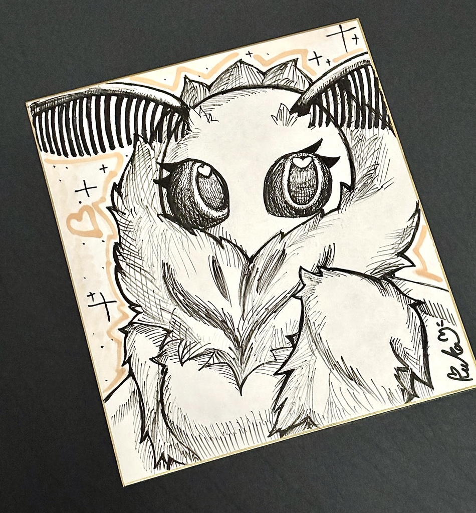 モスっ子 こっとん直筆色紙