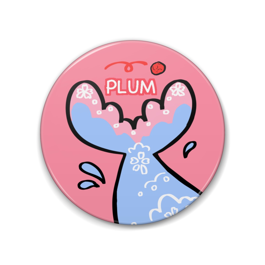 フルークアップ潜水あわね缶バッジ