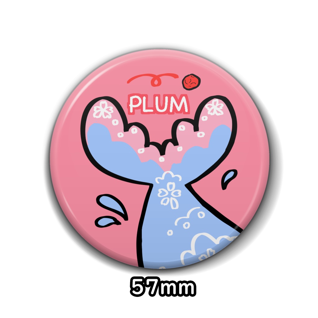 フルークアップ潜水あわね缶バッジ