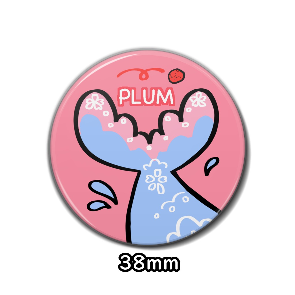 フルークアップ潜水あわね缶バッジ