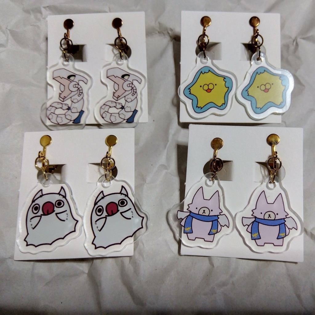 遊戯王OCG,ラッシュデュエル 同人アクリルイヤリング