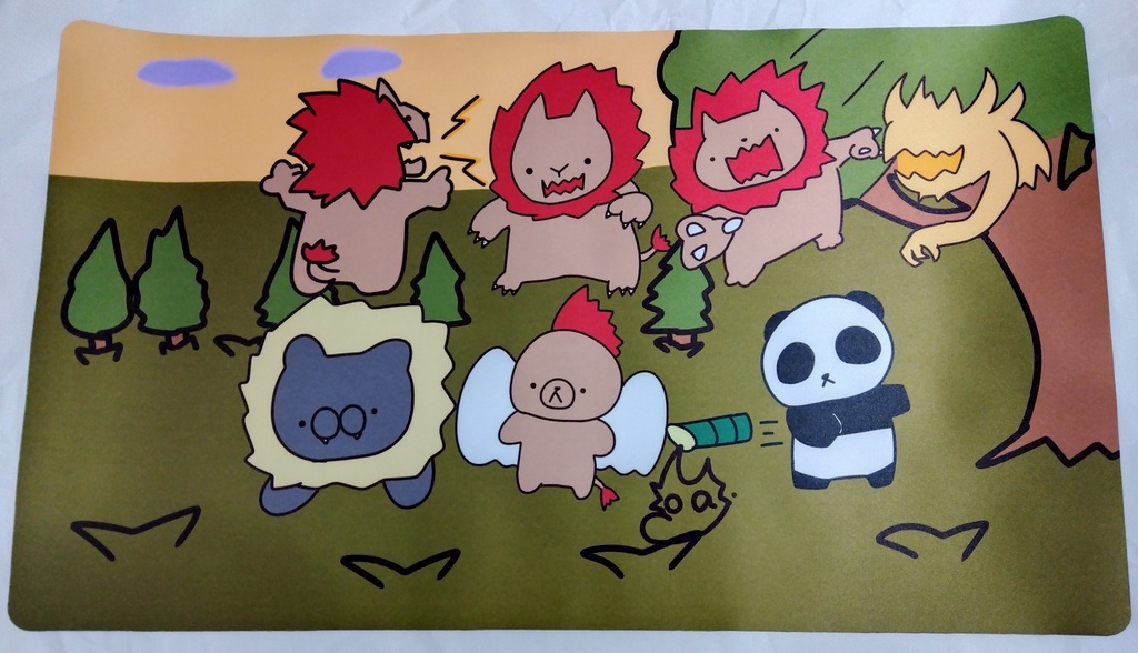 遊戯王　スーパーウォーライオン　同人プレイマット