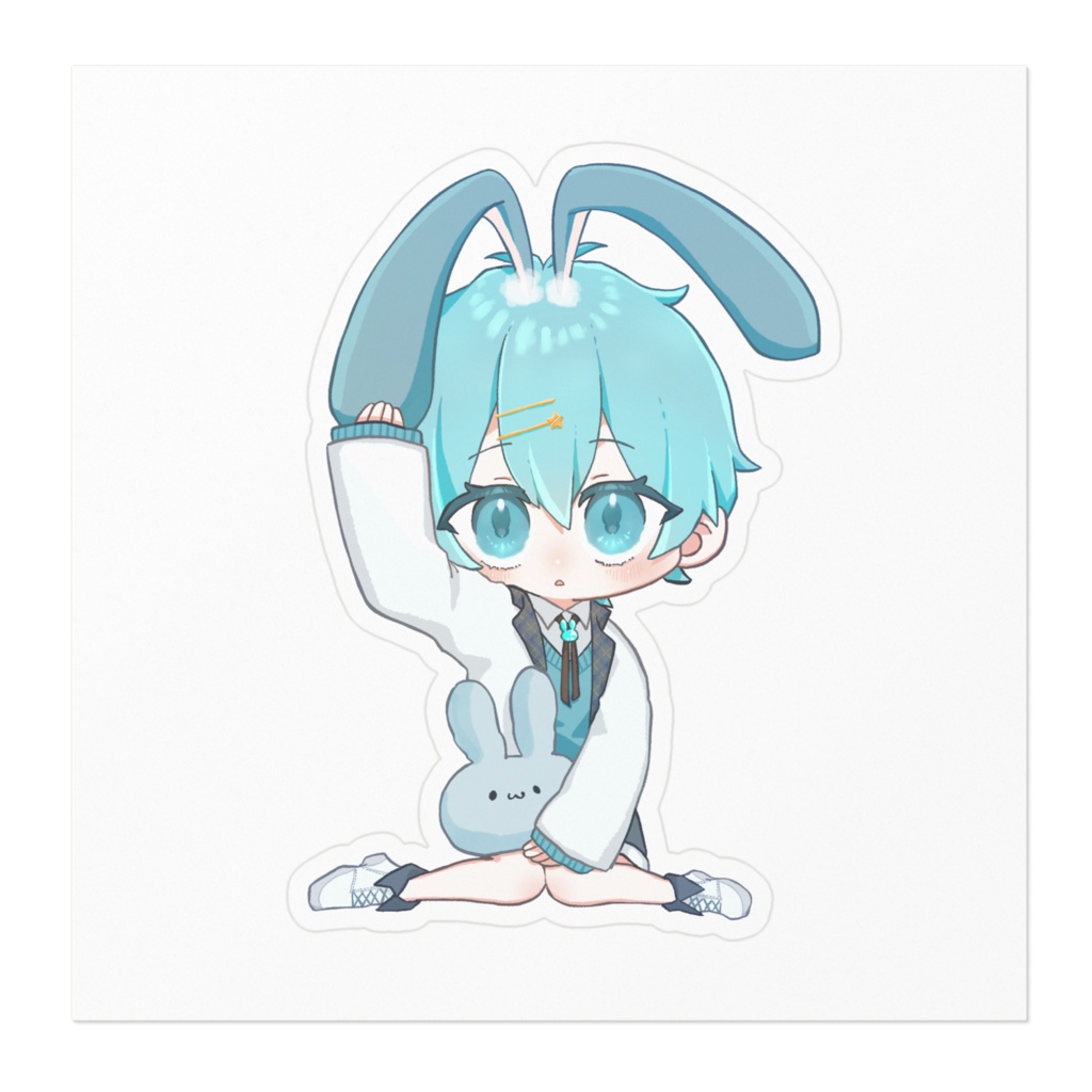 【ステッカー】うさ耳が生えちゃった…!?デフォルメ