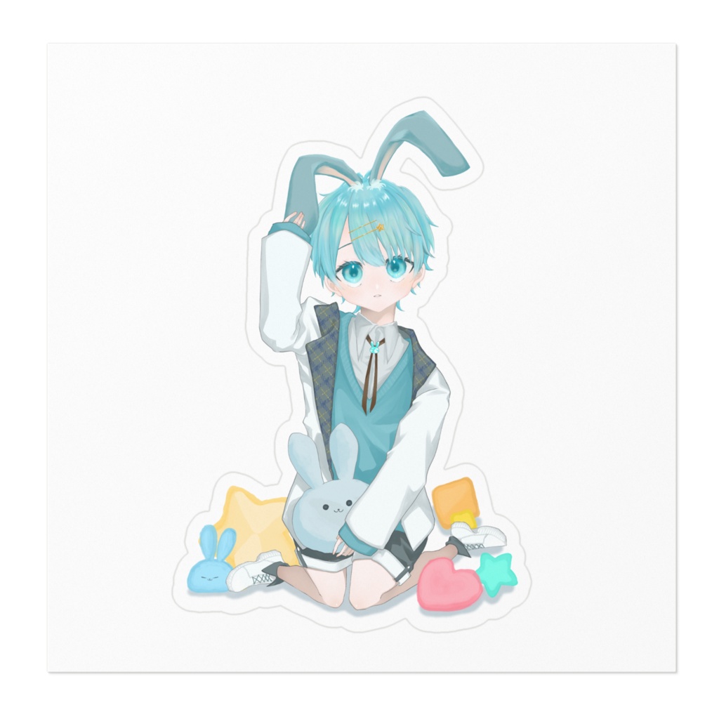 【ステッカー】うさ耳が生えちゃった…!?等身