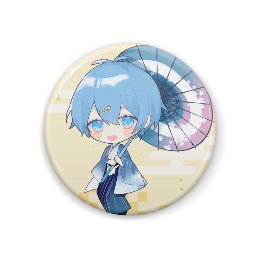 【缶バッジ】和服着てみたかったんだ!3周年記念グッズ