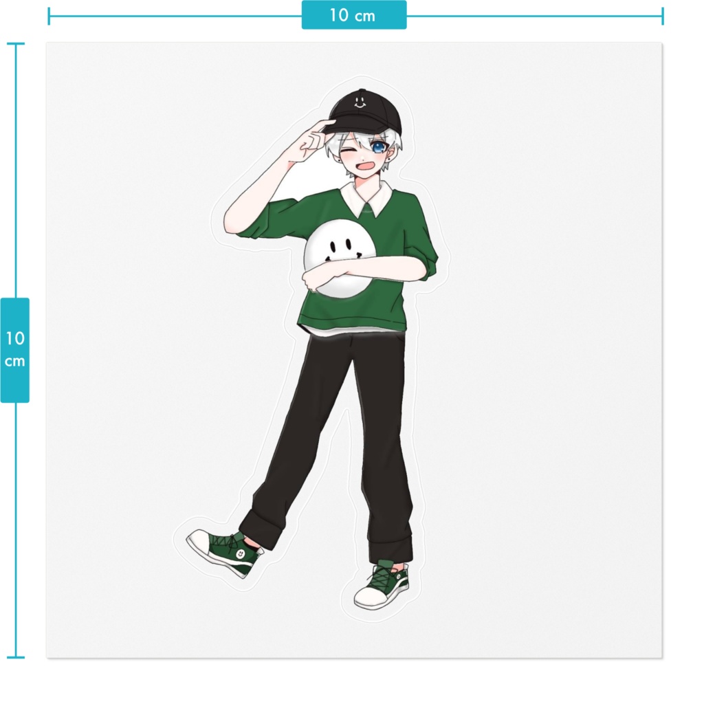 しろのすてっかー