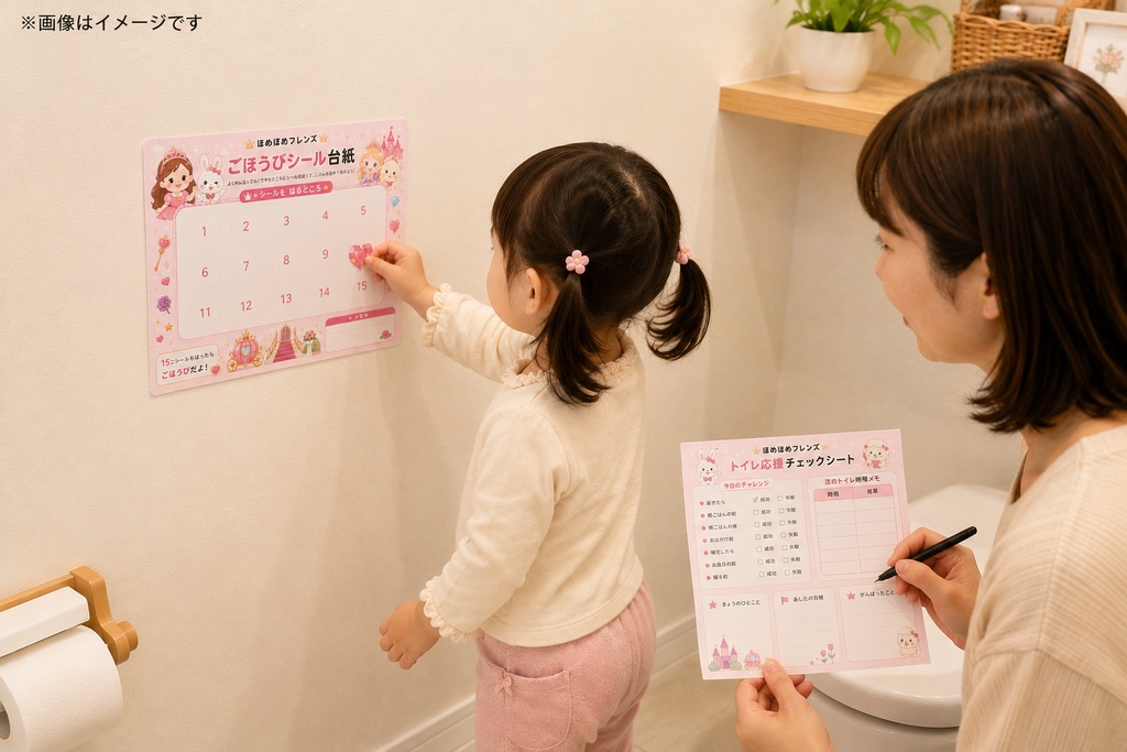🌷ほめほめフレンズ🌷第３弾【女の子版】トイトレ応援セットPDF🌷