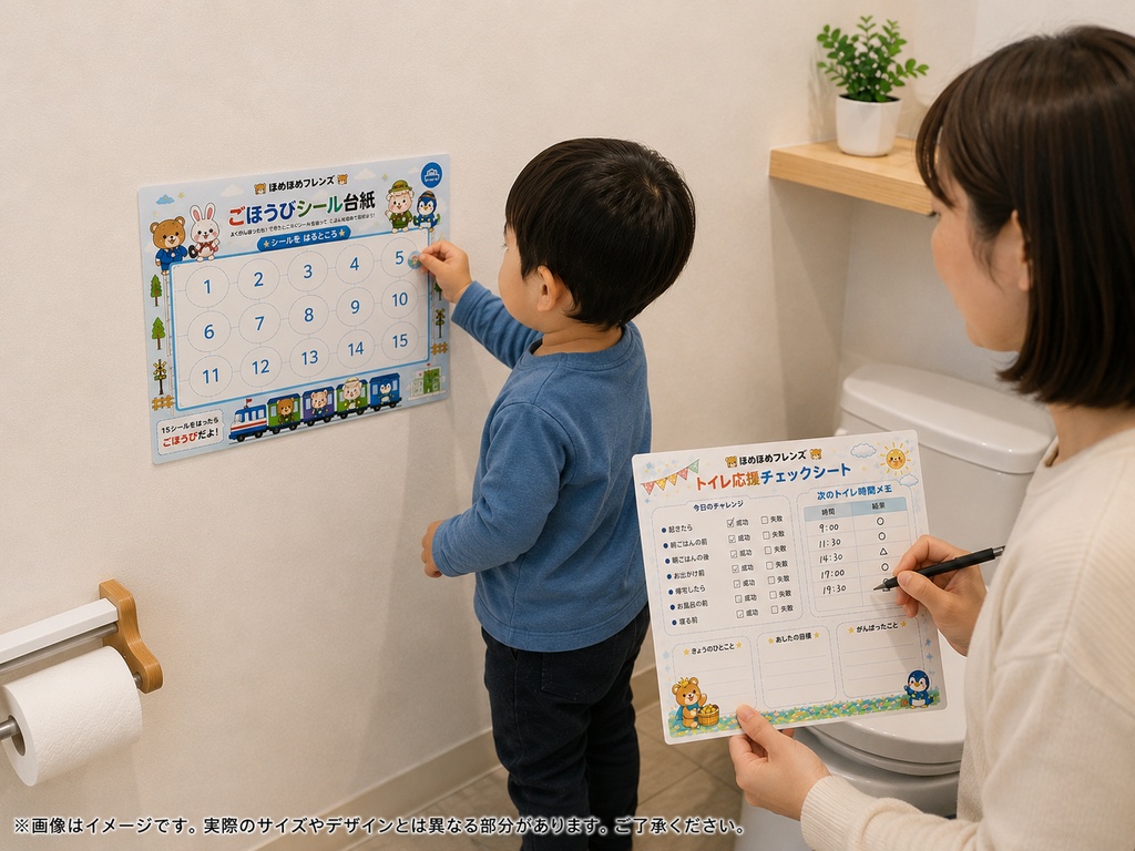 🌷ほめほめフレンズ トイトレ応援セット 第2弾【男の子向け・PDF】🌷