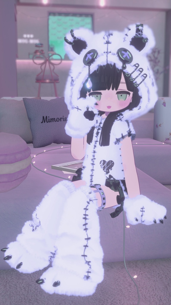無料あり!【まめふれんず対応】病みかわ着ぐるみくま🐻【MA対応、VRChat想定】