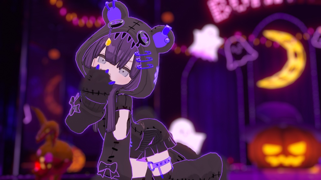 無料あり!【まめふれんず対応】病みかわ着ぐるみくま🐻【MA対応、VRChat想定】