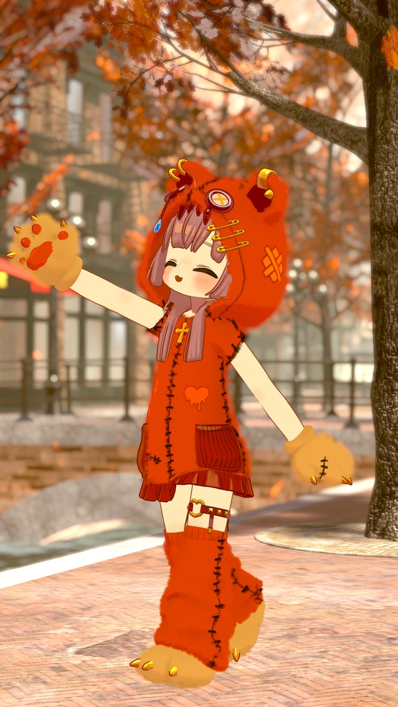 無料あり!【まめふれんず対応】病みかわ着ぐるみくま🐻【MA対応、VRChat想定】