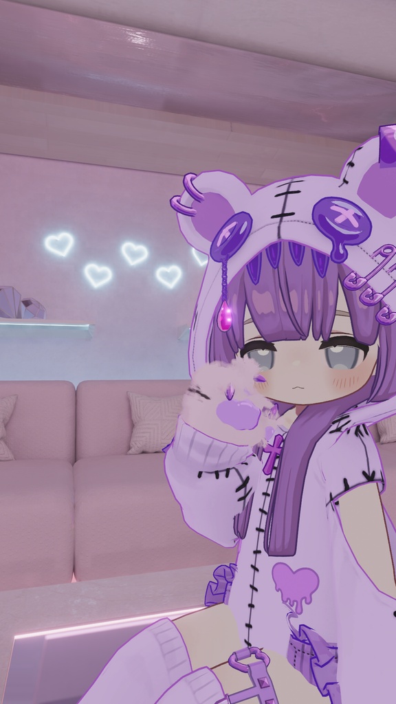 無料あり!【まめふれんず対応】病みかわ着ぐるみくま🐻【MA対応、VRChat想定】