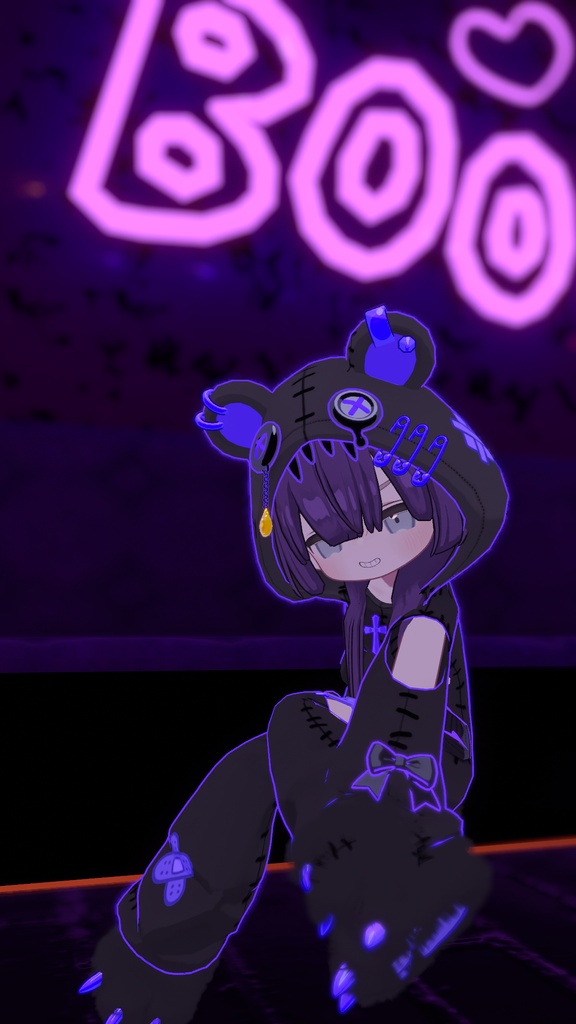 無料あり!【まめふれんず対応】病みかわ着ぐるみくま🐻【MA対応、VRChat想定】
