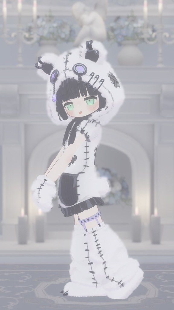 無料あり!【まめふれんず対応】病みかわ着ぐるみくま🐻【MA対応、VRChat想定】