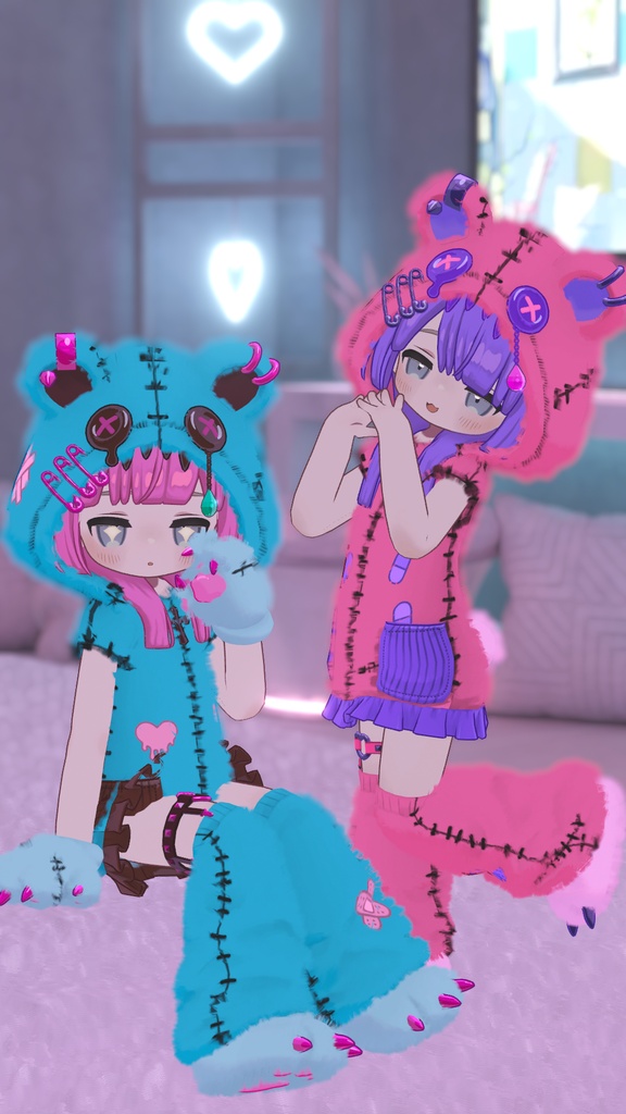 無料あり!【まめふれんず対応】病みかわ着ぐるみくま🐻【MA対応、VRChat想定】