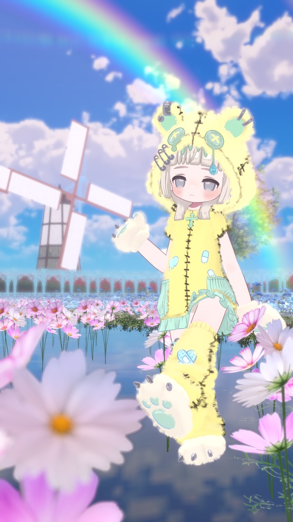 無料あり!【まめふれんず対応】病みかわ着ぐるみくま🐻【MA対応、VRChat想定】