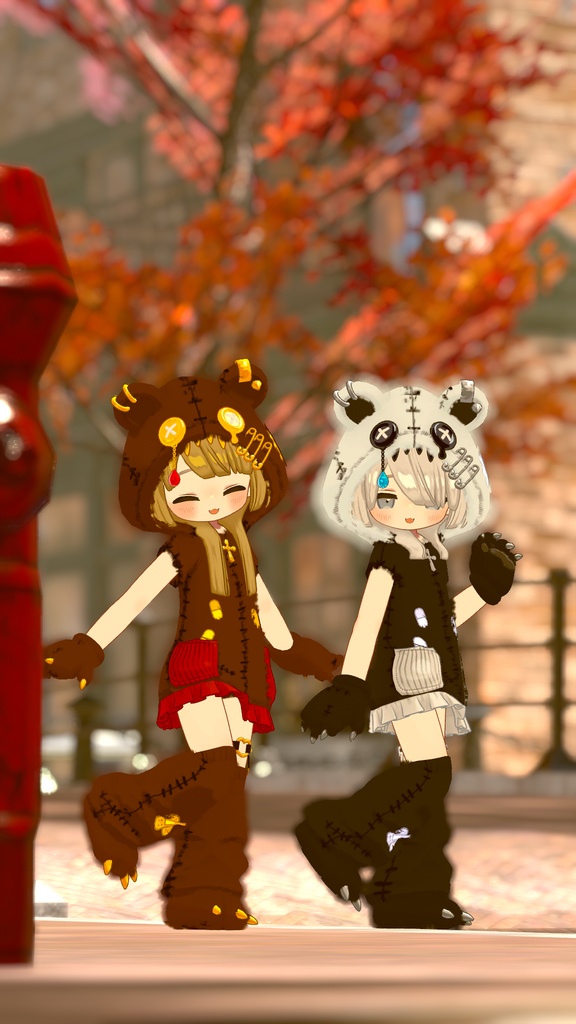 無料あり!【まめふれんず対応】病みかわ着ぐるみくま🐻【MA対応、VRChat想定】