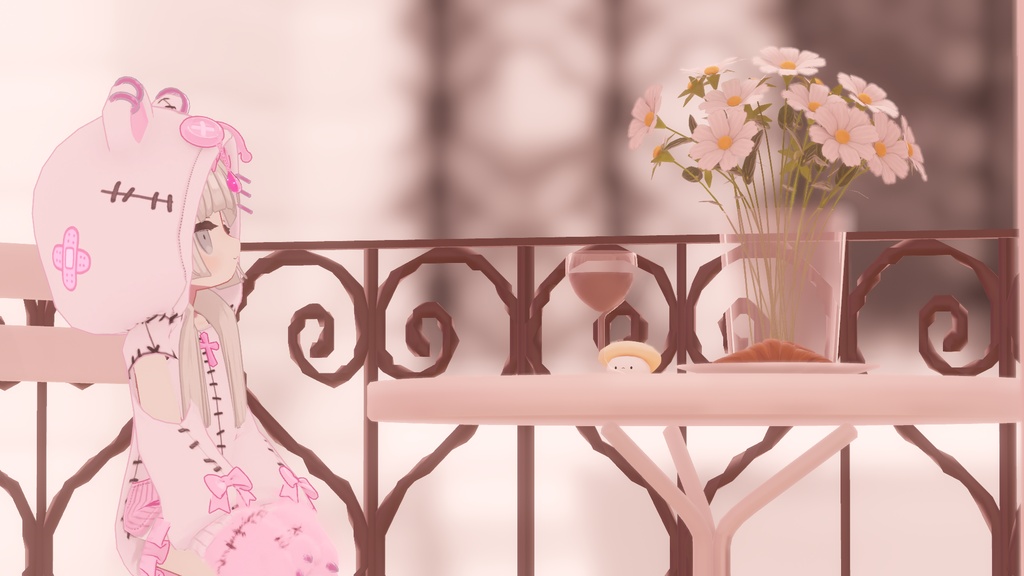 【まめふれんず対応】髪・服セット!病みかわ着ぐるみくま🐻【VRChat想定】