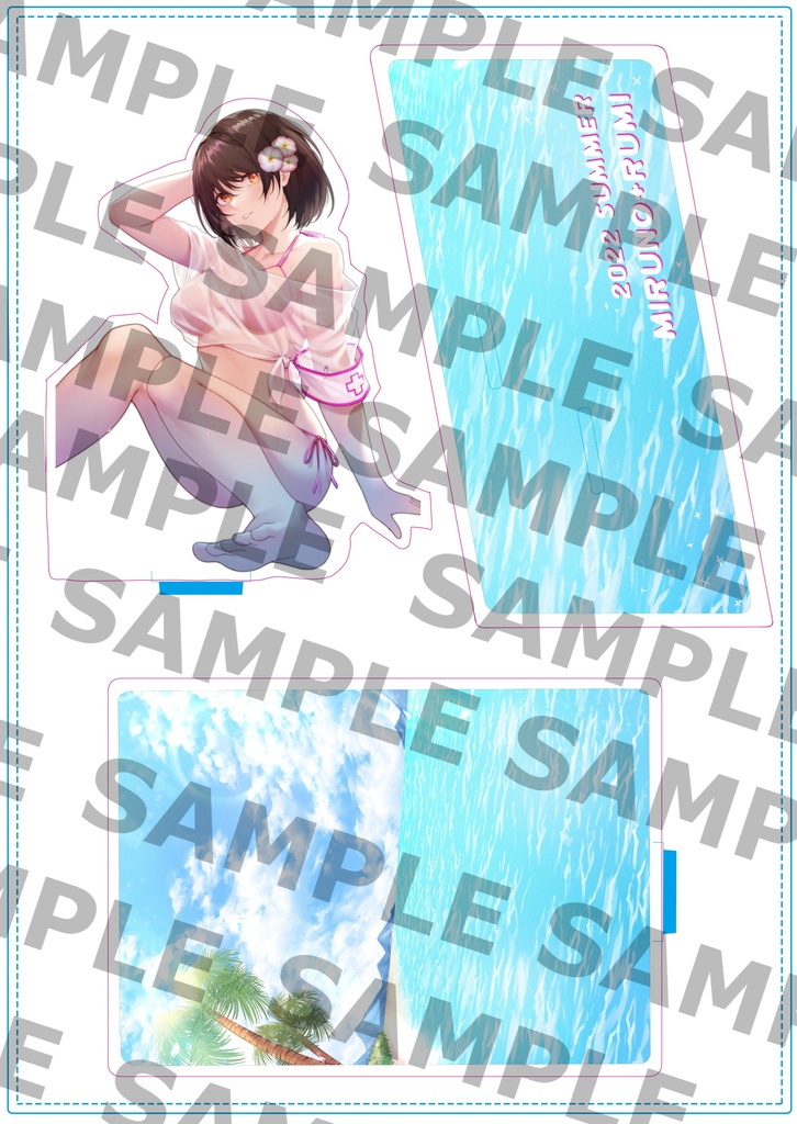 サマーなアクリルジオラマ・アクリルスタンド