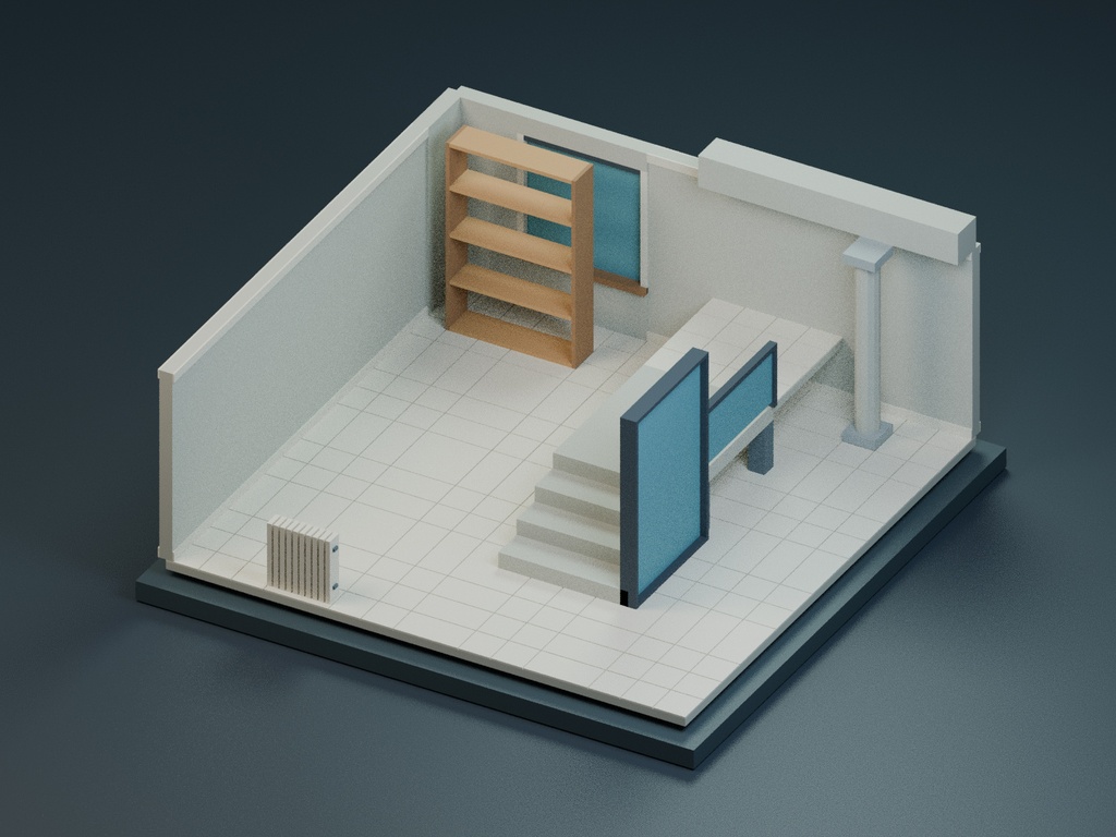 【ローポリ3Dモデル220点】モジュラー建築キット ダンジョン120+内装100 Vault & Habitat Modular Kit|BLEND・FBX・GLB同梱