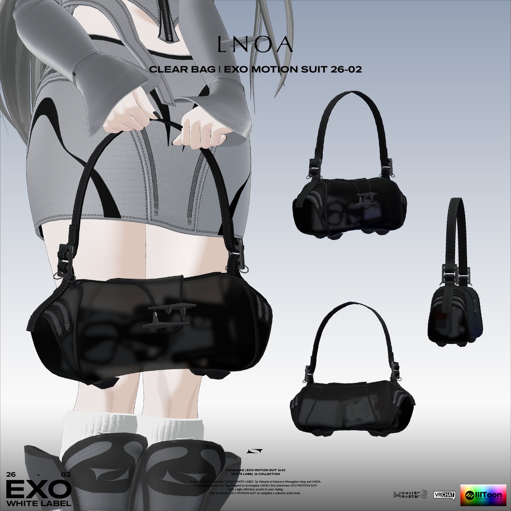 CLEAR BAG | LNOA WHITE LABEL | EXO MOTION SUIT 26-02 26 COLLECTION