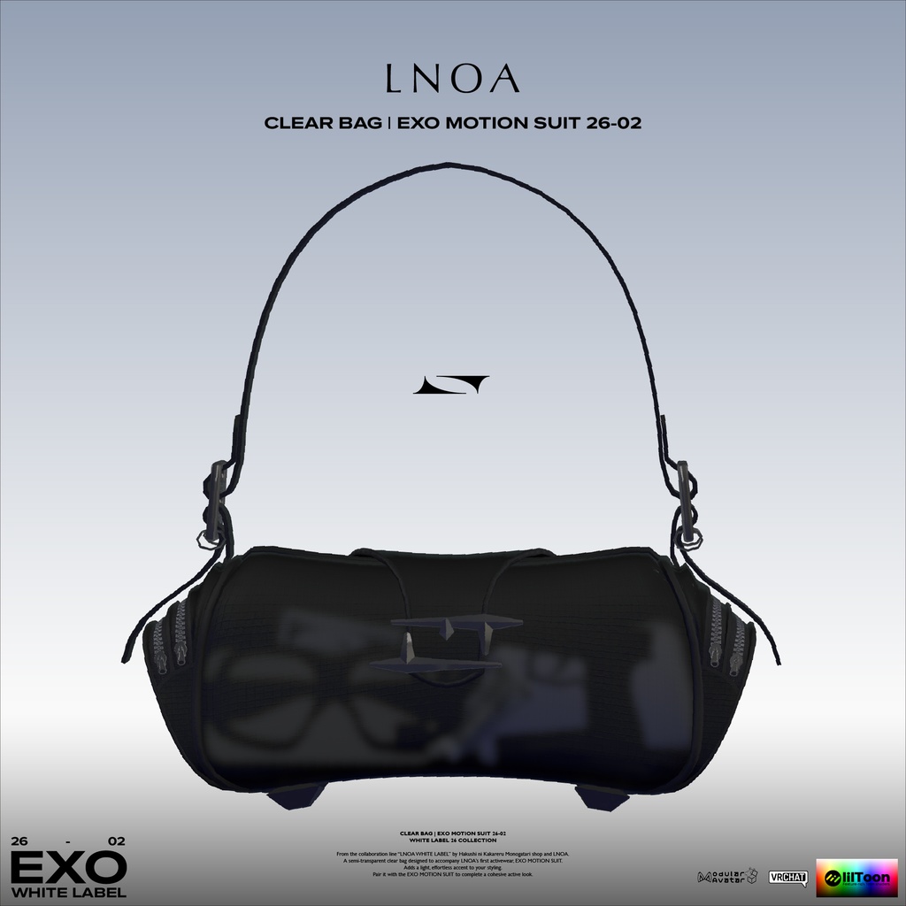 CLEAR BAG | LNOA WHITE LABEL | EXO MOTION SUIT 26-02  26 COLLECTION