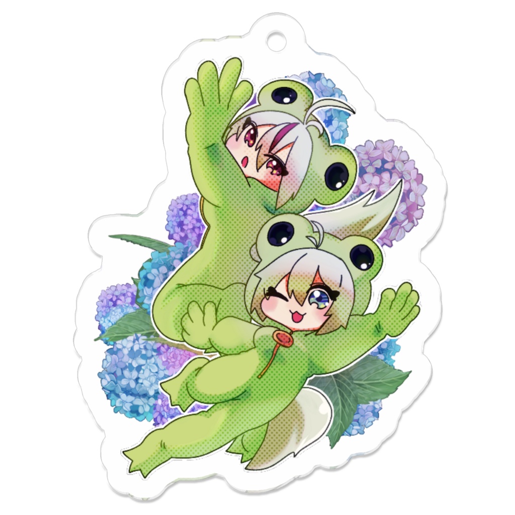 もちもちもちかえるアクリルキーホルダー