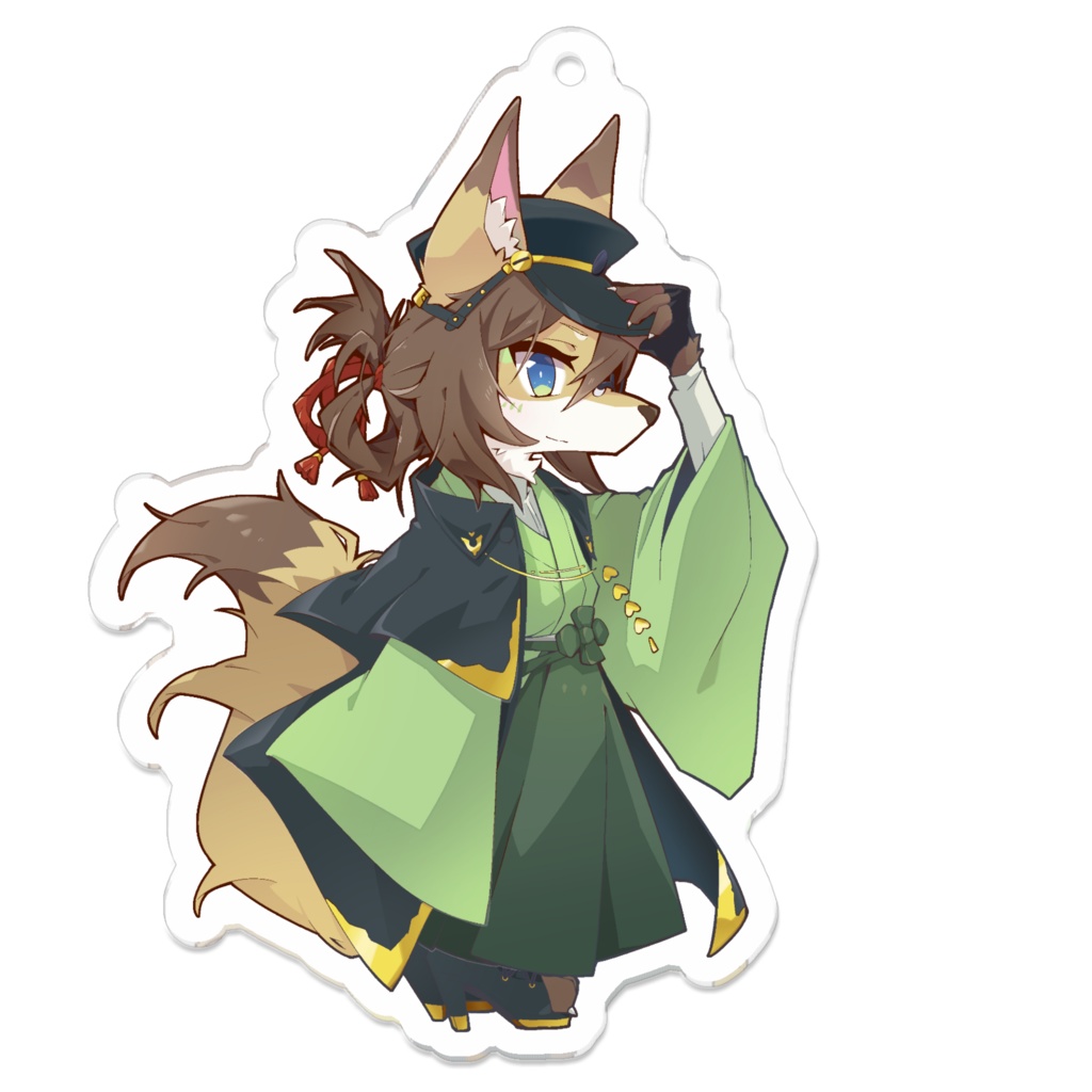 成愛らん丸 大正浪漫衣装 アクリルキーホルダー - 70 x 70 (mm)