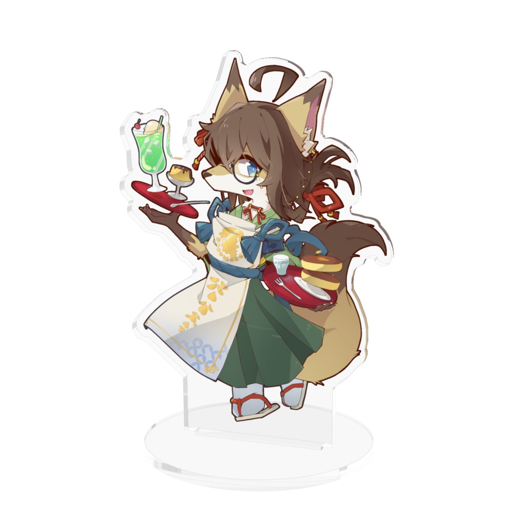 成愛らん丸 エプロン衣装 アクリルフィギュア - 100x100mm