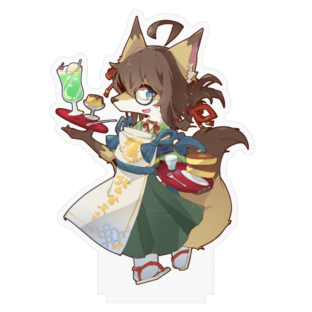 成愛らん丸 エプロン衣装 アクリルフィギュア - 100x100mm