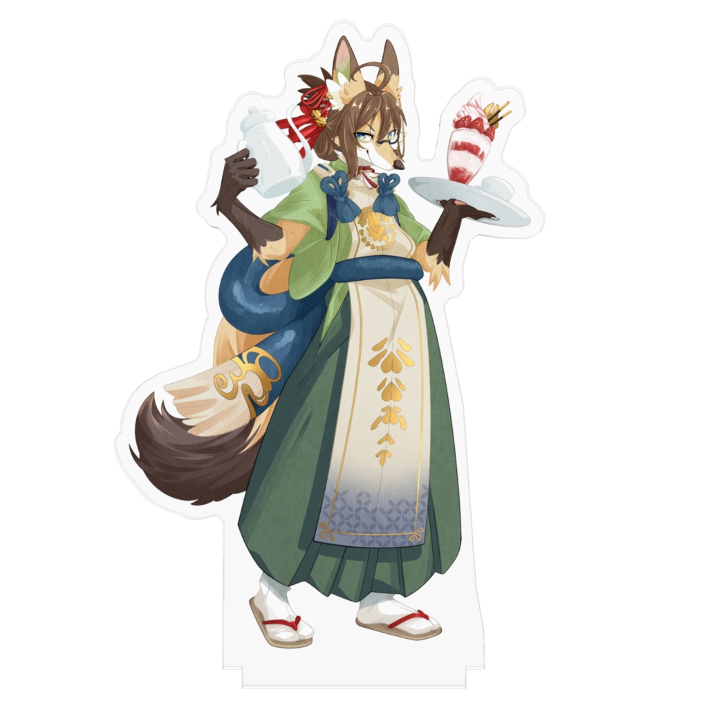 成愛らん丸 エプロン衣装 アクリルフィギュア - 100x100mm