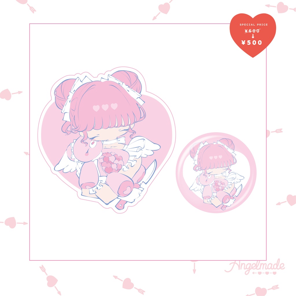 【SALE】ステッカー＆缶ミラーセット