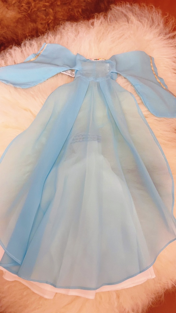 【28cmドール対応】漢服 月白 ドールドレス 中華風