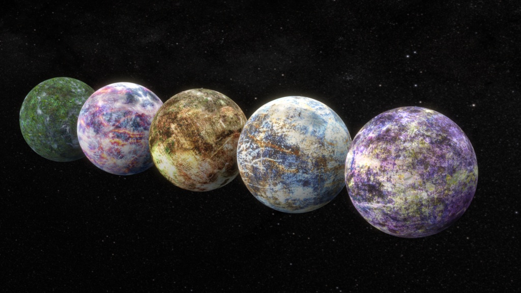 [fbxモデル]第三弾　惑星　5種類セット