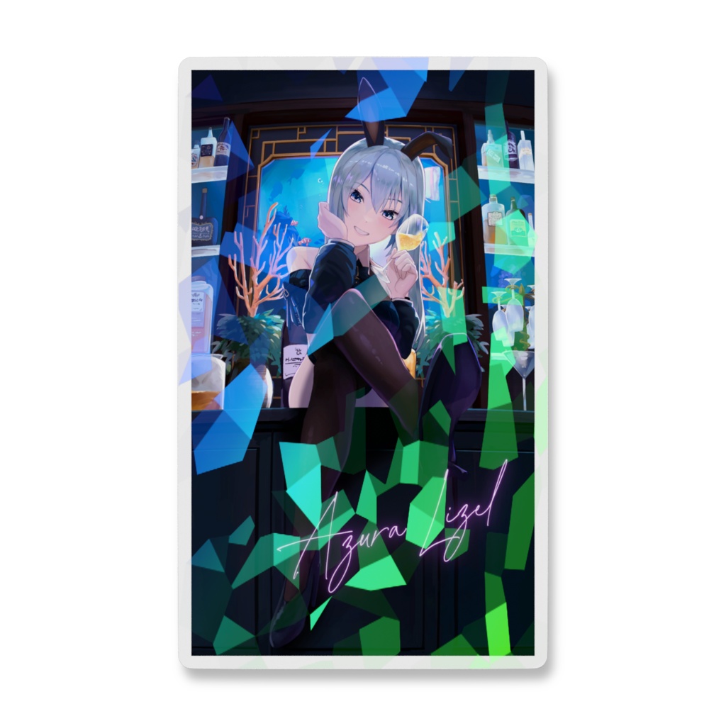 【限定版】アズラ・リゼル チャンネル登録者500人記念グッズ(スマホステッカー)
