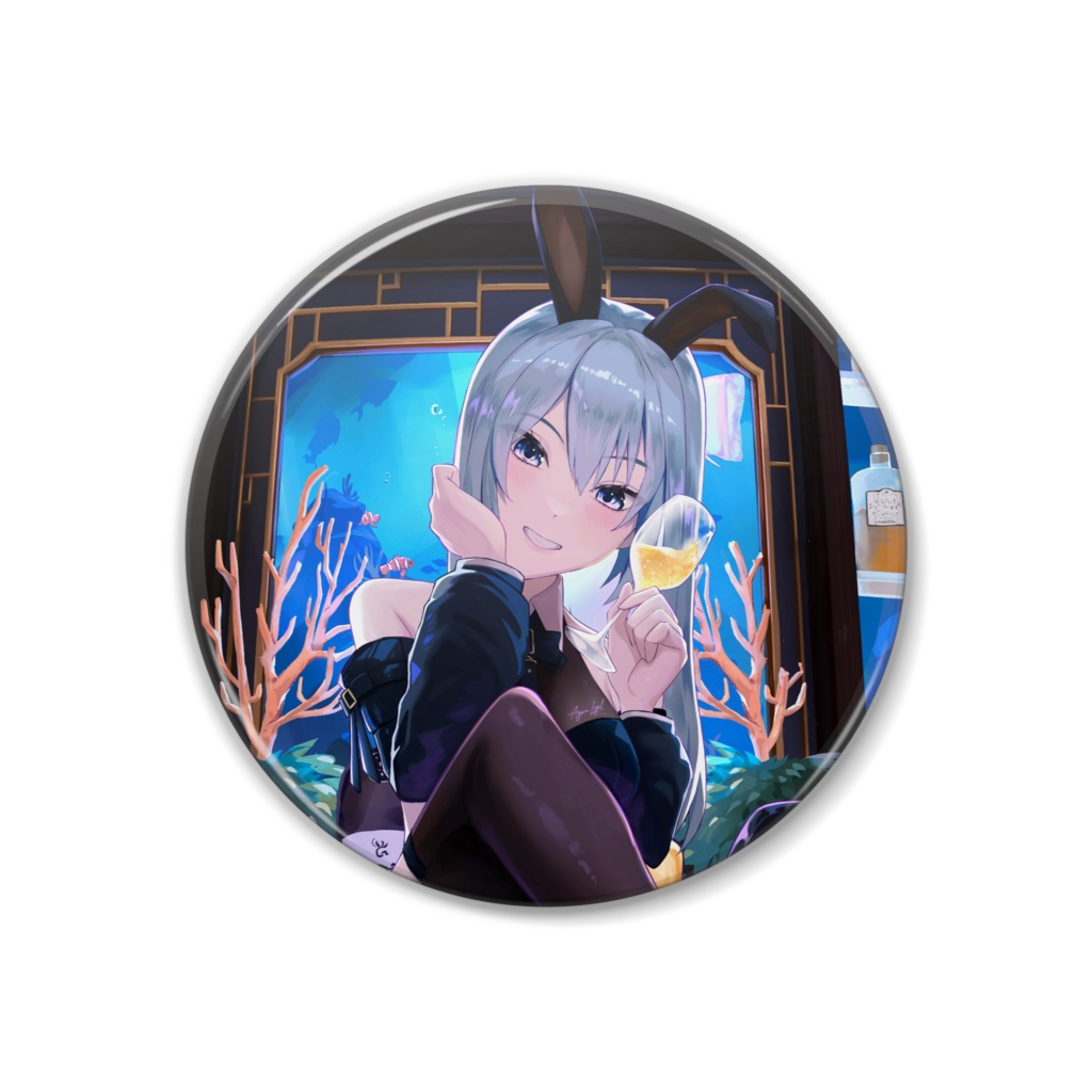 【限定版】アズラ・リゼル チャンネル登録者500人記念グッズ(缶バッジ)