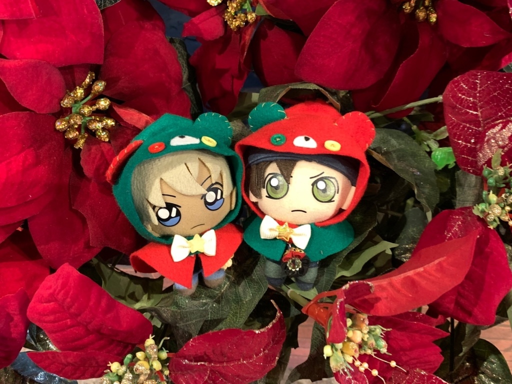 どうぶつずきん(クリスマスカラー)